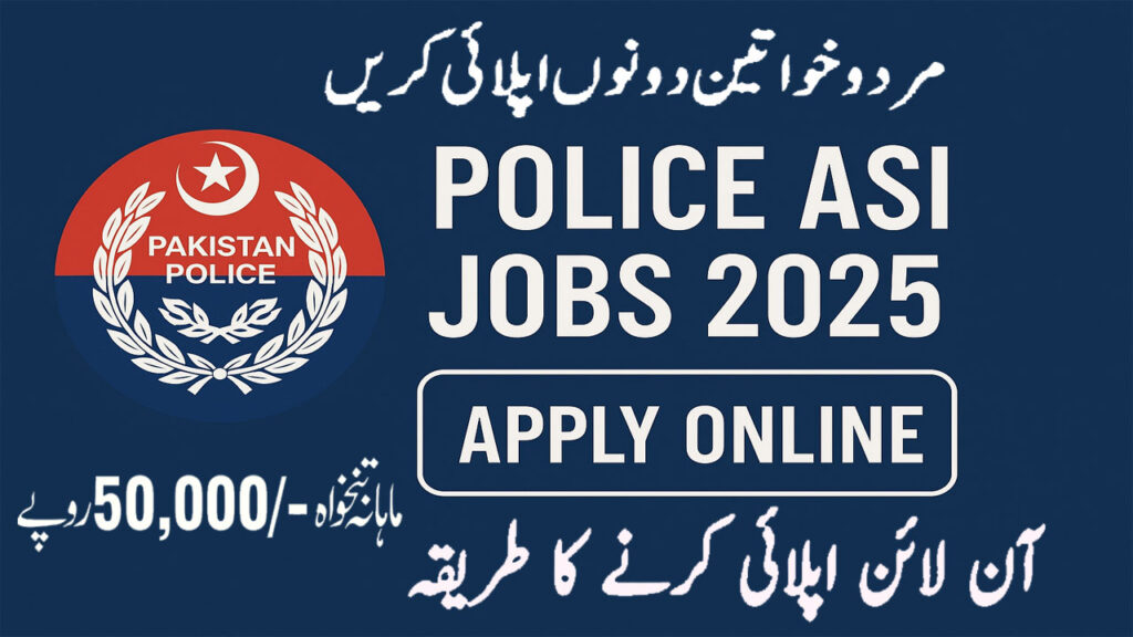 Police ASI Jobs 2025 | Apply Online for Assistant Sub Inspector Vacancies