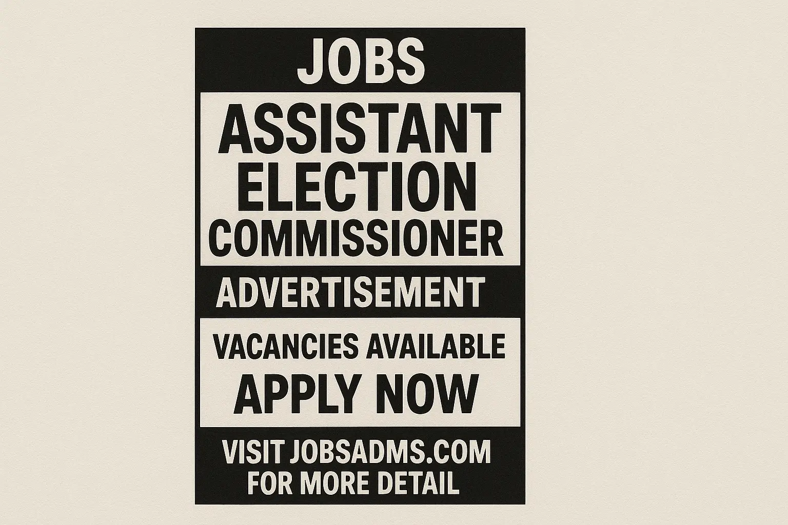 Assistant Election Commissioner Jobs