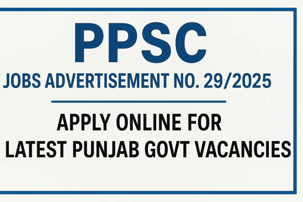 Jobs Advertisement 29/2025
